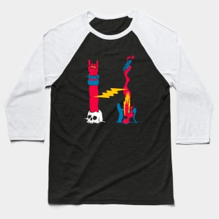 Letter H Aesthetic Baseball T-Shirt